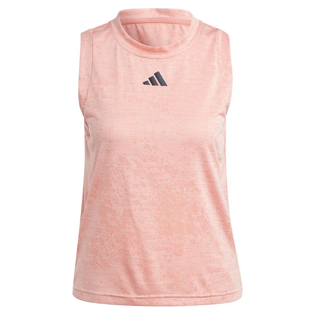 adidas Women`s Match Tennis Tank Wonder Clay and Off White