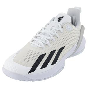 Men`s Adizero Cybersonic Tennis Shoes White and Black