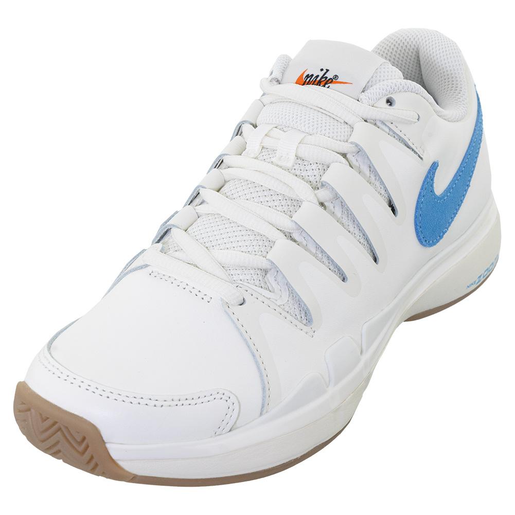 NikeCourt Men`s Zoom Vapor 9.5 Tour LTR Tennis Shoes Sail and University  Blue