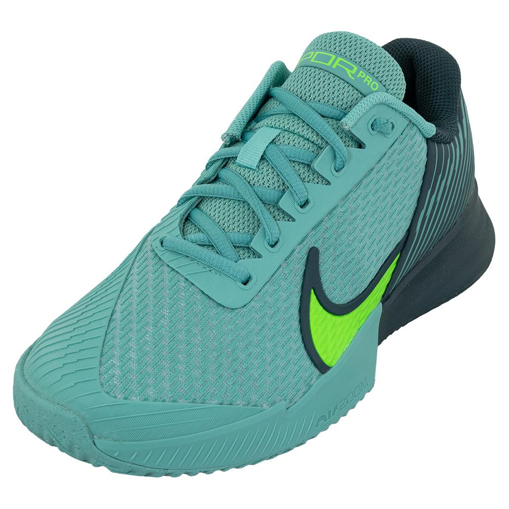 NikeCourt Men`s Air Zoom Vapor Pro 2 Clay Tennis Shoes Washed Teal and  Green Strike