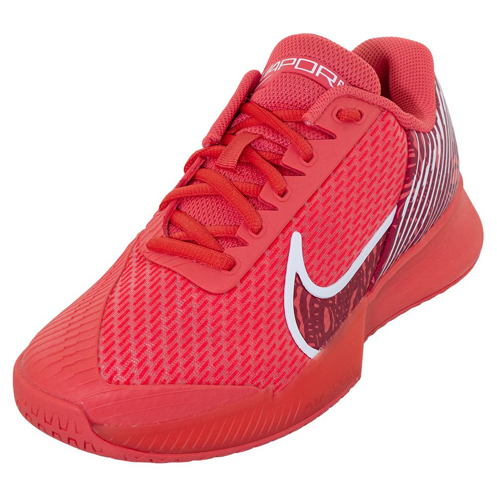 NikeCourt Men`s Air Zoom Vapor Pro 2 Tennis Shoes Ember Glow and Noble Red