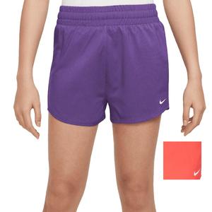 Girl`s High-Waisted Woven Shorts