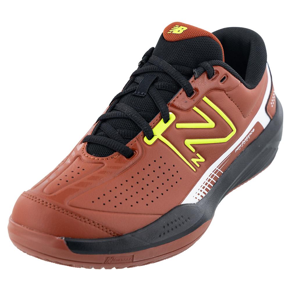 New Balance Men`s 696v5 D Width Tennis Shoes Brick Red
