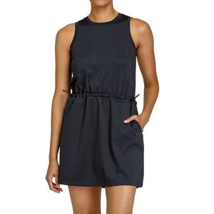Womens Camp Short Sleeve Tennis Dress Onyx