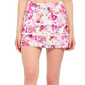 Women`s Printed Fusion 13 Inch Tennis Skort Daisy Chain and White