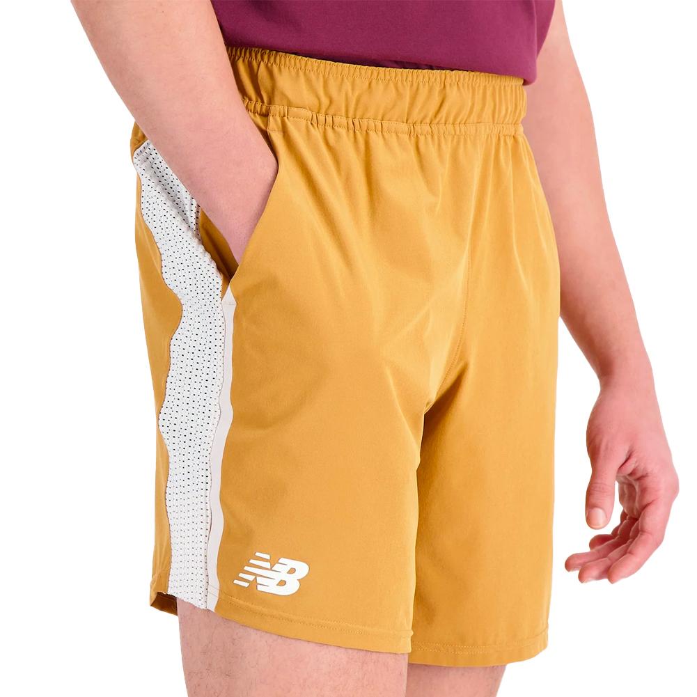 New Balance Men`s Tournament 7 Inch Tennis Short Tobacco