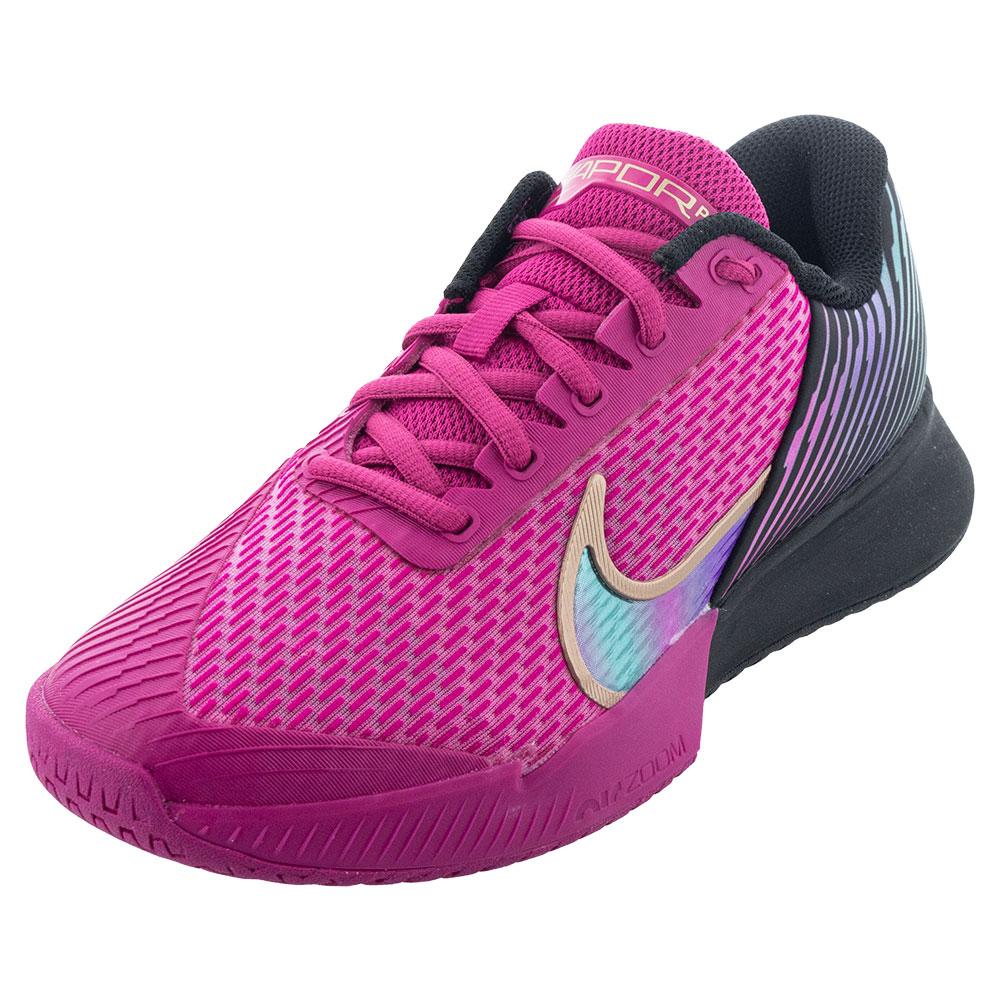 NikeCourt Women`s Air Zoom Vapor Pro 2 Premium Tennis Shoes Fireberry and  Black