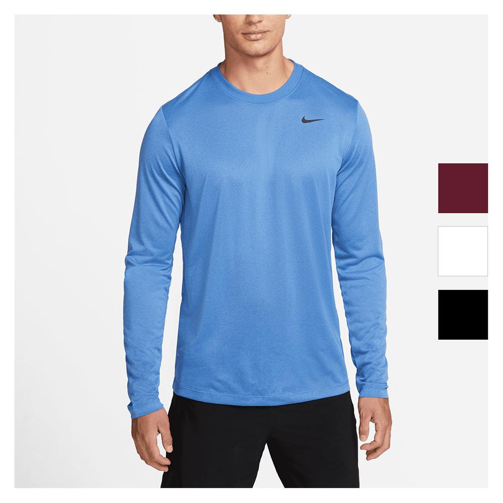 Nike Men`s Dri-Fit Long-Sleeve Legend Fitness Tennis Top