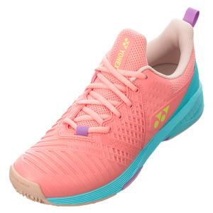 Women`s Sonicage 3 Clay Tennis Shoes Pink and Saxe