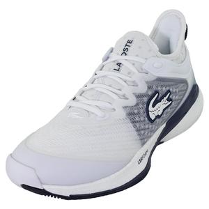 Men`s AG-LT23 Lite Tennis Shoes White and Navy