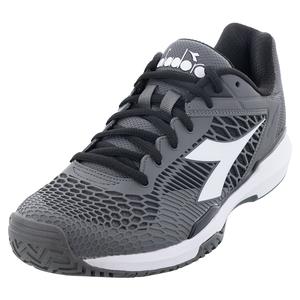 Men`s Speed Competition AG Tennis Shoes Steel Gray and White