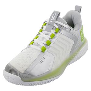 Women`s Ultrashot 3 Clay Tennis Shoes White and Gray Violet