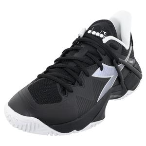 Men`s B.Icon 2 AG Tennis Shoes Black and Silver