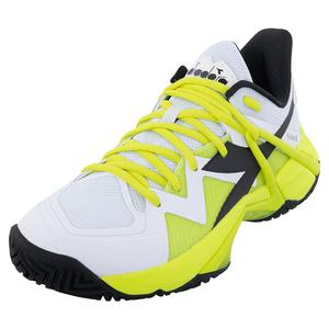Men`s B.Icon 2 AG Tennis Shoes White and Evening Primrose