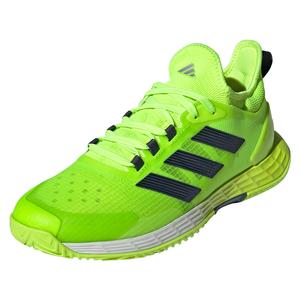 Men`s adizero Ubersonic 4.1 Tennis Shoes Lucid Lemon and Shadow Navy