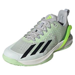 Men`s adizero Cybersonic Tennis Shoes Crystal Jade and Core Black