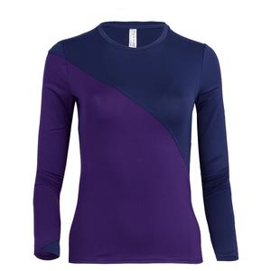 Women`s Parker Long Sleeve Tennis Top Imperial and Ink