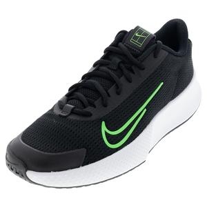 Men`s Vapor Lite 2 Tennis Shoes Black and Poison Green
