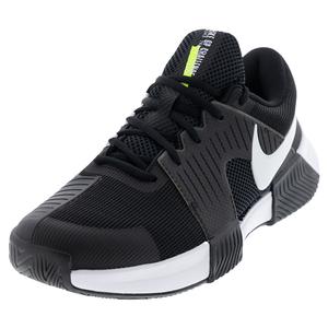 Men`s Zoom GP Challenge 1 Tennis Shoes Black and White