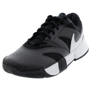 Juniors` Court Lite 4 Tennis Shoes Black and White