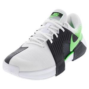 Women`s Zoom GP Challenge 1 Tennis Shoes White and Poison Green