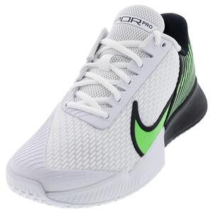 Men`s Air Zoom Vapor Pro 2 Tennis Shoes White and Poison Green