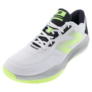 Men`s FuelCell 796v4 D Width Tennis Shoes White and Bleached Lime