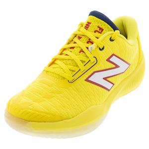 Women`s FuelCell 996v5 D Width Tennis Shoes Ginger Lemon and White