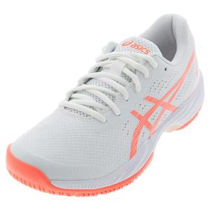 Women`s Gel-Game 9 Tennis Shoes White and Sun Coral