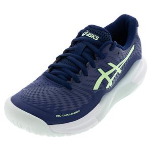 Women`s Gel-Challenger 14 Tennis Shoes Blue Expanse and Illuminate Yellow