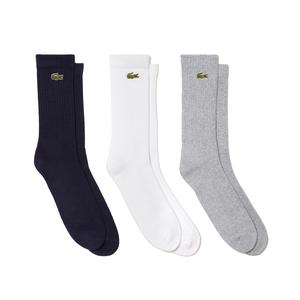 Unisex Core Performance Solid Jersey Tennis Tube Socks 3 Pack