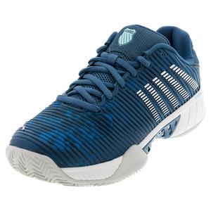 Men`s Hypercourt Express 2 Clay Tennis Shoes Indian Teal and Star White