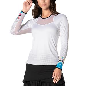 Women`s Off Tropic Long Sleeve Tennis Top White