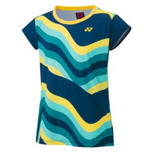 Womens Melbourne Crew Neck Tennis Top Indigo Marine