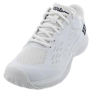 Women`s Rush Pro Ace Wide Tennis Shoes White and Black