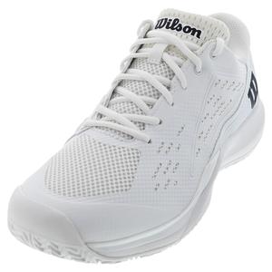 Men`s Rush Pro Ace Wide Tennis Shoes White and Black