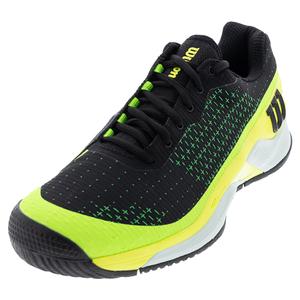 Unisex Rush Pro Extra Duty Tennis Shoes Black and Safety Yellow
