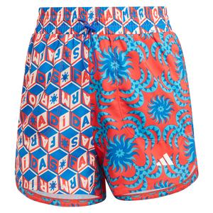 Women`s Farm Pacer Short Bright Red and Signal Cyan