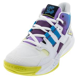 Unisex Coco CG1 D Width Tennis Shoes White and Purple Fade
