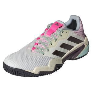 Men`s Barricade 13 Tennis Shoes Crystal White and Aurora Metallic