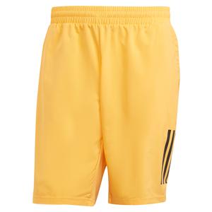 Men`s Club 3 Stripe 9 inch Tennis Short Hazy Orange