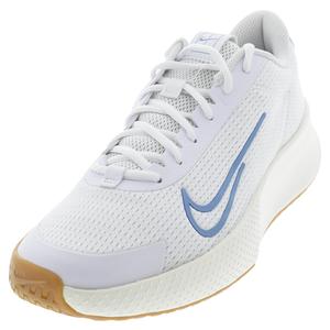 Men`s Vapor Lite 2 Tennis Shoes White and Light Blue