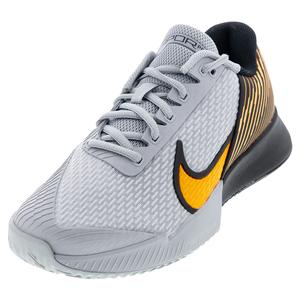 Men`s Air Zoom Vapor Pro 2 Clay Tennis Shoes Wolf Grey and Black