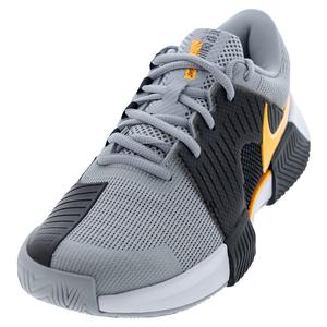 Men`s Zoom GP Challenge 1 Tennis Shoes Wolf Grey and Laser Orange