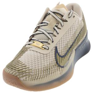 Men`s Air Zoom Vapor 11 Premium Tennis Shoes Sanddrift and Metallic Gold