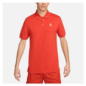 Men`s Dri-Fit Heritage Tennis Polo Rust Factor