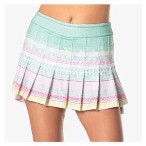 Women`s Retro Deco Tennis Skort Peony