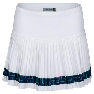 Women`s Harper Tennis Skort White and Ink Tessel