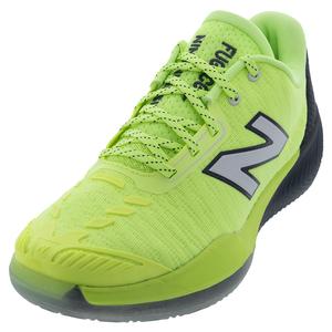 Men`s FuelCell 996v5 2E Width Clay Tennis Shoes Bleached Lime Glo