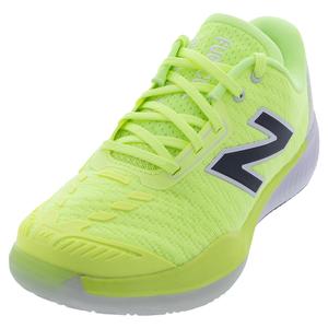 Women`s FuelCell 996v5 D Width Clay Tennis Shoe Bleached Lime Glo